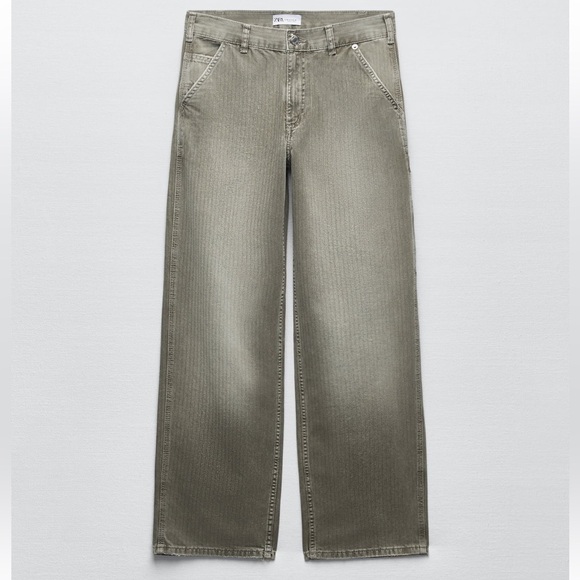 ZARA JEAN TRF VINTAGE CARPENTER - Picture 1 of 7